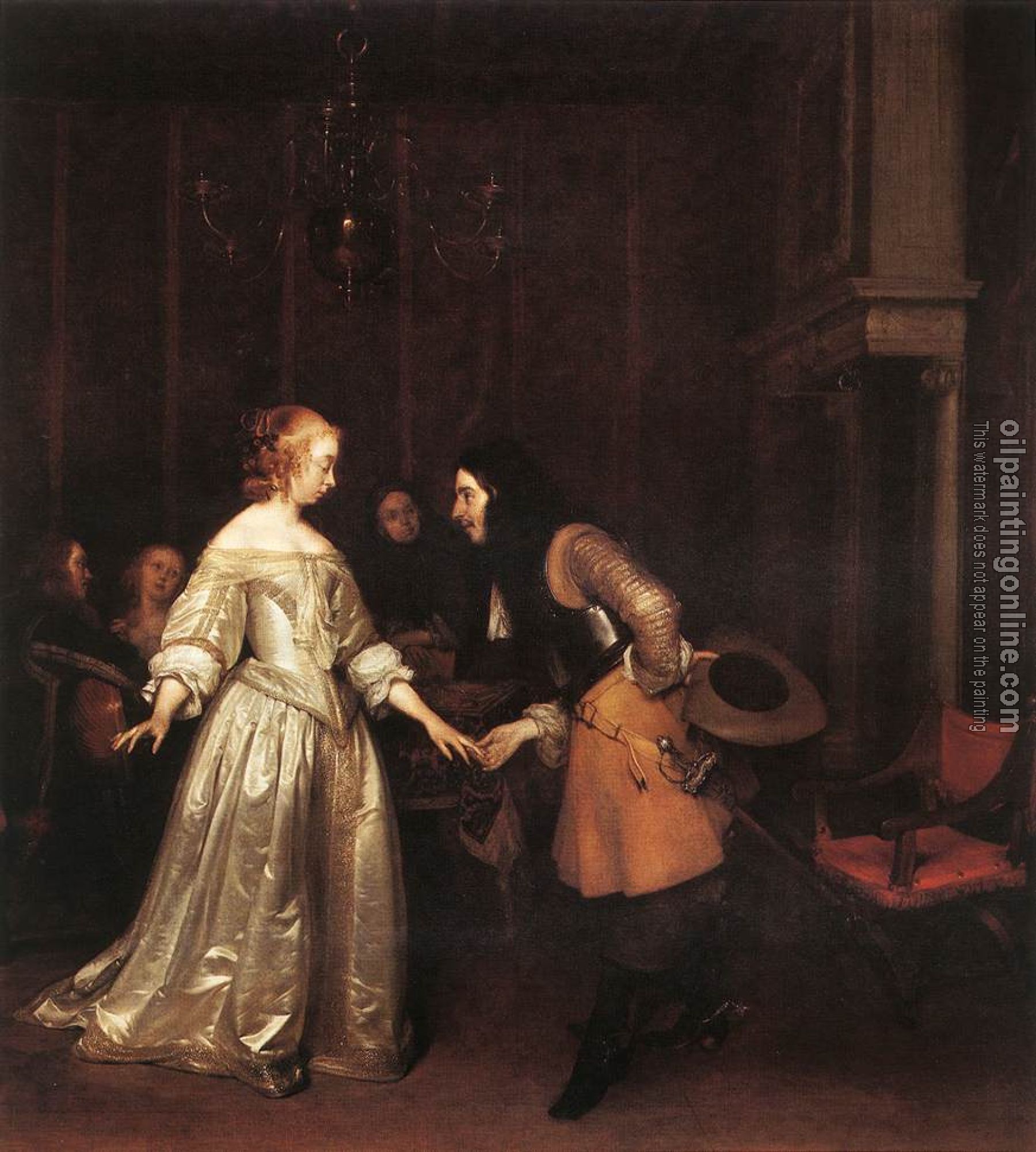 Borch, Gerard Ter - The Dancing Couple